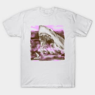 Pink purple shark T-Shirt